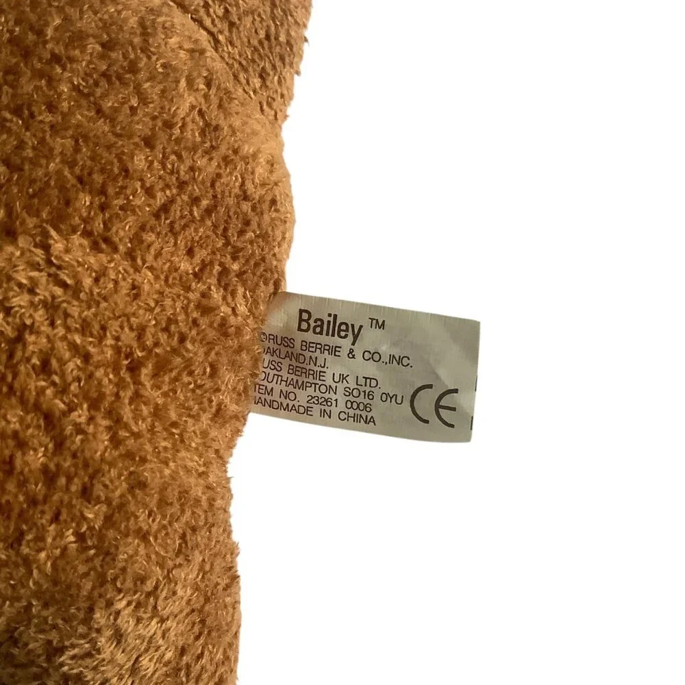 Vtg Russ Luv‎ Pets Bailey Plush Dog 6” Soft Stuffed Animal Toy Handmade